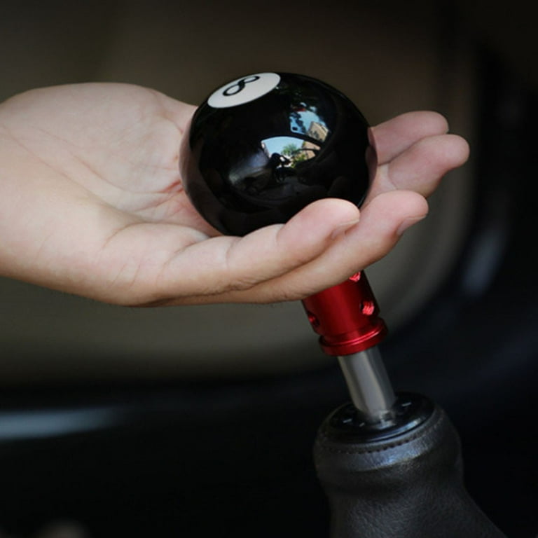 Pomello Del Cambio In Acrilico &ndash; Palla Da Biliardo Numero 8 Nero &ndash; ANNX