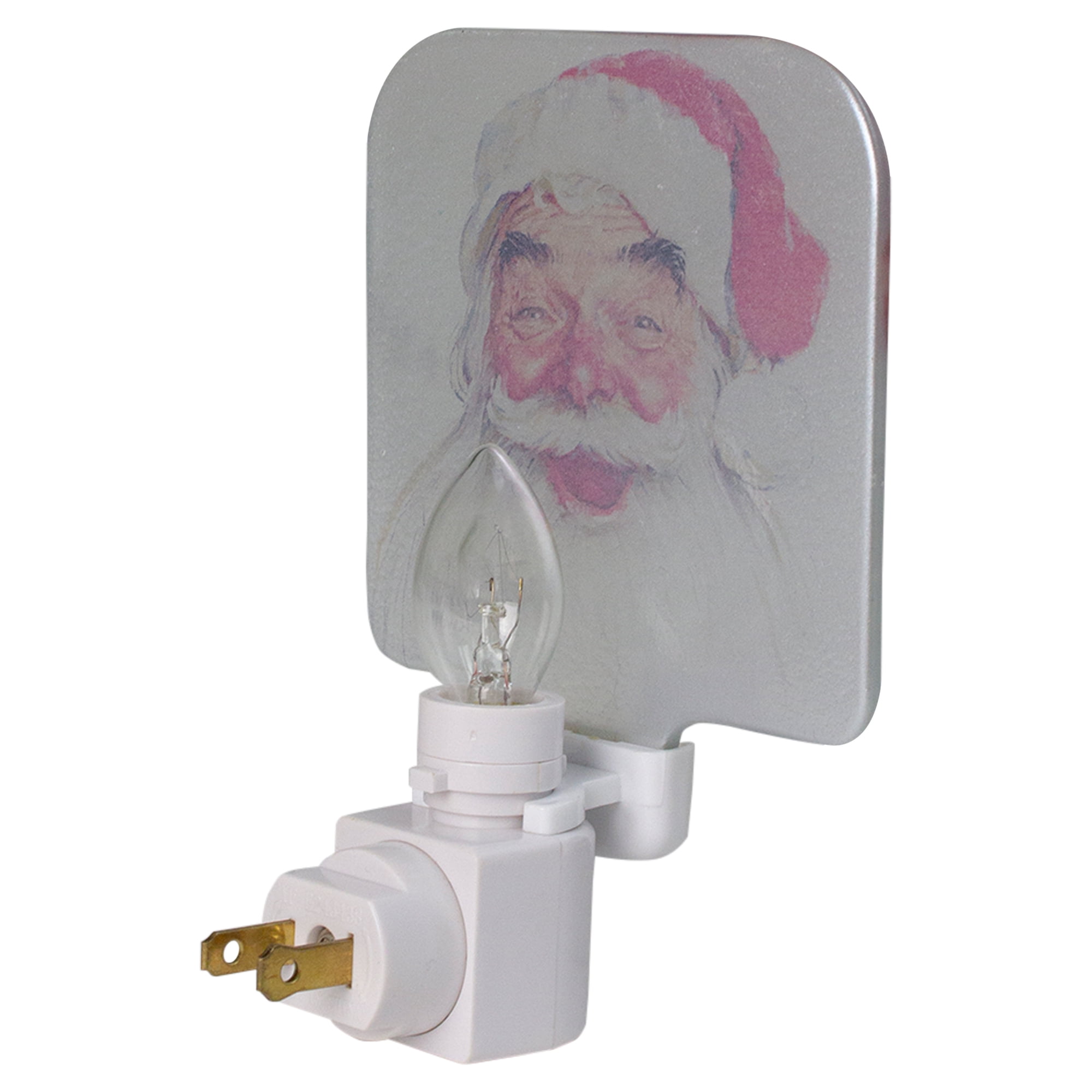 Northlight 6" Norman Rockwell 'Santa Claus' Glass Christmas Night Light