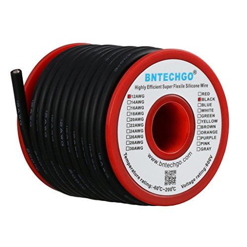 Details about   BNTECHGO 26 Gauge Silicone Wire Spool Red And Black Each 100ft Flexible AWG Wire