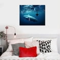 thumbnail image 4 of Nawypu Wall Art Stretched and Framed Canvas Paintings Pictures Prints Artwork Submarine dives under the ice Ready to Hang for Home Decorations Office Wall Décor, 4 of 4