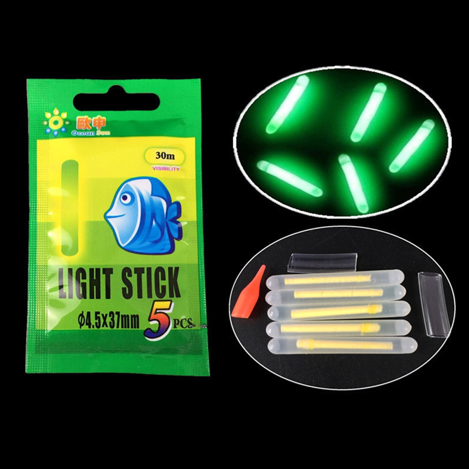 Sijiali 50Pcs Light Stick Mini Plastic Fishing Glow Sticks for Outdoor - Walmart.com