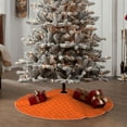 thumbnail image 4 of Sikiie Orange Scales Nativity Christmas Tree Skirt, Jesus Christian Winter Holiday Tree Mat Decoration(30-48IN)48", 4 of 6