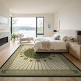 thumbnail image 3 of ODIKA Greek Symmetrical Vintage Elegance Fretwork Border Round Key for Master Suite, California King, Under Bed, Foldable Easy Care, 3 of 7