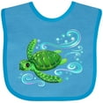thumbnail image 3 of Inktastic Sea Turtle Swimming Boys or Girls Baby Bib, 3 of 4