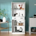 thumbnail image 6 of DIYART White Kitchen Pantry Cabinet, 71" Tall Kitchen Storage Cabinet with doors and Drawer, 6 of 6