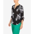 thumbnail image 6 of Alfred Dunner Womens  Bell Sleeve Floral Embroidered Top, 6 of 6