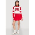thumbnail image 3 of Womens Daisy 28 Varsity Stripe Graphic Sweater, 3 of 5