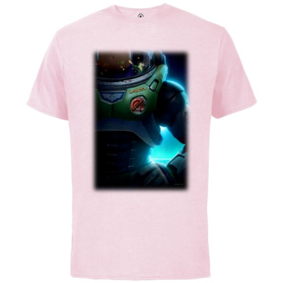 Disney and Pixar’s Lightyear Buzz Space Ranger - Short Sleeve Cotton T-Shirt for Adults - Customized-Soft Pink