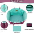 thumbnail image 2 of Bolsa de Playa Tote QOGiR Neopreno Multipropósito Rojo Vino y Menta L, 2 of 8