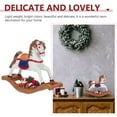 thumbnail image 6 of LIYUNMIAO Wooden Christmas Rocking Horse Figurine Xmas Decor Resin Ornaments, 6 of 6