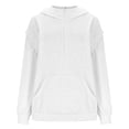 thumbnail image 4 of Hoodies for Men Oversized Splicing Pullover Hooded Sweatshirts Top Men's Casual Solid Color Mock Neck Loose Fits Comfy Workout Sport Long Sleeve Hoodie Fall Winter Clothes, 4 of 8
