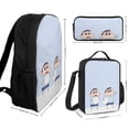 thumbnail image 2 of Creyon Shin-chan Backpack Three Piece Essentials 17 Inch Bag Lunch Tote Pen Case, 2 of 5