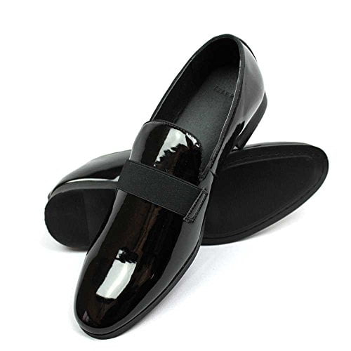 black patent leather shoes