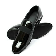 New Men's Black Patent Leather Tuxedo Slip on Dress Shoes by Azar (13 U.S (D) Medium)