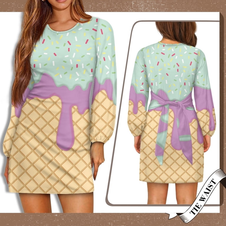 Yuyamidu Boho Mandala Flower Long Sleeve A-Line Dress Dragonfly Elegant  Midi Flare Swing Dress Size M Trendy Twirl Flowy Dress with Tie Front  Womens ...