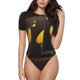 thumbnail image 1 of Balery Casino Playing Cards Body de cuello redondo de manga corta para mujer Tops de manga corta Tops básicos-Small, 1 of 7