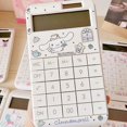 thumbnail image 3 of Calculadora de mano con energía solar en miniatura de dibujos animados de Sanrio, Kuromi, My Melody, Cinnamoroll, material de papelería portátil para estudiantes, 3 of 5