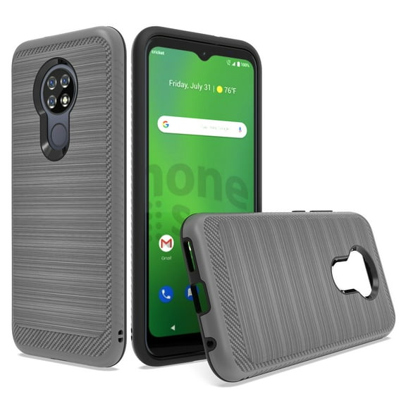 Compatible for Cricket Ovation U705AA U705AC Lining Phone Cover Case - Gray