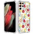 thumbnail image 1 of Summer Colourful Flowers Case for Samsung Galaxy S21 Ultra,Aesthetic Colourful Floral Plant Case for Men Women,Unique Soft TPU Bumper Case Cover, 1 of 1