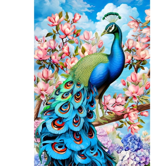 Briarwood Lane Summer Garden Flag 12x18 For Outdoor Fancy Peacock For Summer Garden Flag Flags For Outside