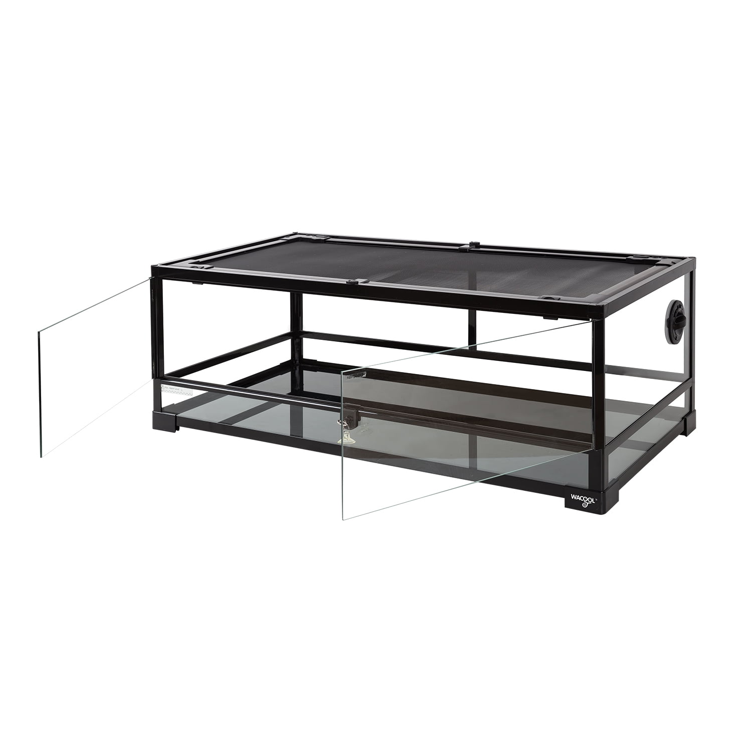 REPTIZOO Extra-Low Full Tempered Glass Reptile Terrarium, 36L x 18W x 12.6D, Easy Assembly