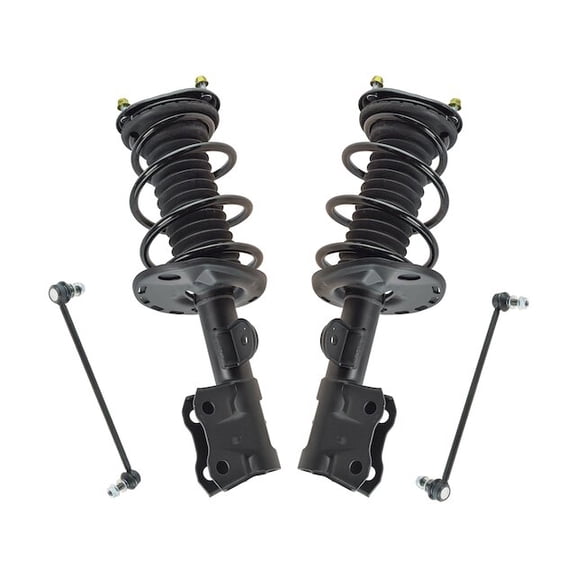 Front Strut Coil Spring Sway Bar Link Kit 4 Piece - Compatible with 2010 - 2015 Toyota Prius 2011 2012 2013 2014