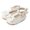 White, variant on Daznico Shiny Leather First Walking Shoes for Girls with Soft Sole and Bowknot Design,12-18 Months