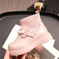 thumbnail image 4 of LvhaoGJOB Sock Boots for Kids Stretchy Knit Shaft Pearl Decoration sock boots ankle boots All Season Footwear, 4 of 6