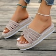 thumbnail image 5 of ATENAR Womens Sandals Solid Color Outdoor Women Sandals Comfortable Womens Shoes Pink 8.5, 5 of 9