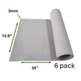 thumbnail image 2 of XCEL Craft Foam Cosplay Foam Neoprene Rubber Sheet Rolls Packing Sheets Gasket Rubber Foam (35" x 13.9" x 3mm (6 Pack), Gray), 2 of 7