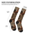 thumbnail image 2 of Lsque Oil Painting Chicken And Duck Pattern Sport Compression Socks for Men & Women 15-20 mmHg Knee High Nurse Pregnant Running Medical and Travel Athletic, 2 of 6