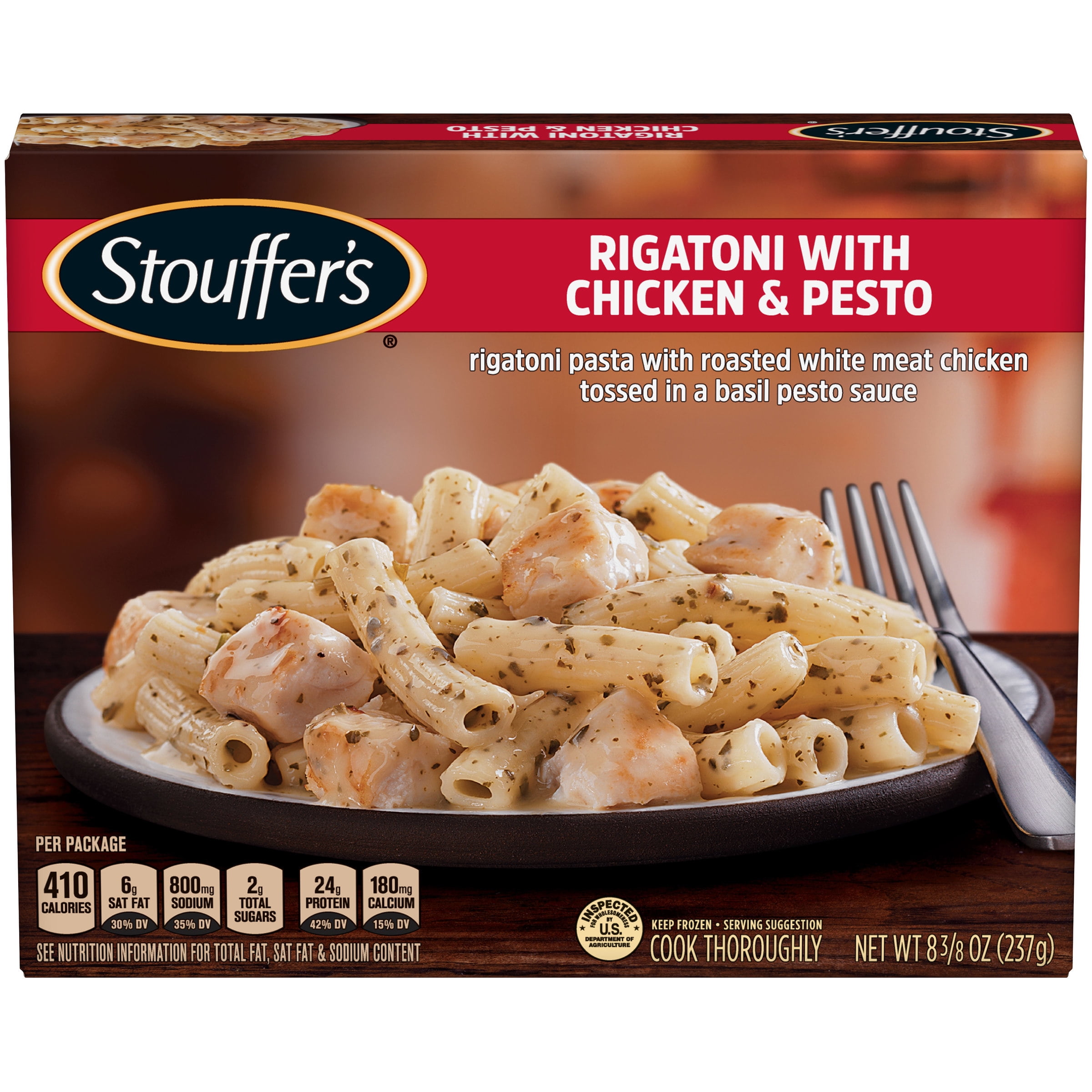 STOUFFER’S CLASSICS Rigatoni with Chicken & Pesto, Frozen Meal