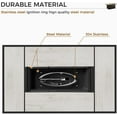 thumbnail image 2 of GRAND PATIO 29x43" Outdoor Dining Gas Heat Table, 50000 BTU, Ceramic Tile Top, Resin Wicker Base, 2 of 10