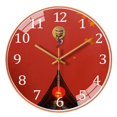 thumbnail image 2 of Estilo chino 10 "Reloj de pared Decoración para el hogar con pilas Movimiento de barrido Reloj redondo para sala de estar Aula Regalos de inauguración Baoblaze Reloj de pared, 2 of 7