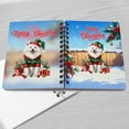 thumbnail image 4 of Merry Christmas Woofmas Xmas Noel Samoyed Elf Candy Cane Snow Spiral Bound Journal Siberian Sammy Dog Lover 5x7in Spiral Notebook - 13017, 4 of 5