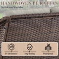 thumbnail image 6 of PARKWELL Outdoor Patio Sofa Furniture,Weather Resistant Wicker 3-Seat Couch with Deep Seat Anti-Slip Cushion,Beige, 6 of 10