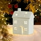 thumbnail image 5 of Casita De Cerámica Adorno navideño luminoso de cerámica con forma de ciervo, muñeco de nieve y anciano, 18x13cm, para decoración de mesa navideña, 1 pieza【E】 Rkxzt, 5 of 8