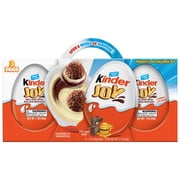 Kinder Joy Eggs, Sweet Cream and Chocolate Wafers with Toy Inside, 2.1 oz each, 3 Eggs