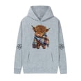 thumbnail image 3 of MHFRRA Sudadera con Capucha Informal de Manga Larga, Suave, Cómoda y Ligera, Estilo Urbano, A La Moda, Deportiva, para Uso Diario Gris, 3 of 3