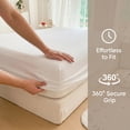 thumbnail image 4 of REGALWOVEN Fitted Sheet, Cotton Bed Sheets, Cooling and Soft for All-Season Comfort and Breathable Sleep White 1 PC 59.8x79.9 inch, 4 of 5
