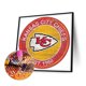 thumbnail image 2 of Pintura de diamante 5D DIY Full Round Drill Kansas City Chiefs Home Decor (B5978) FLhrweasw Nuevo, 2 of 9
