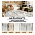 thumbnail image 3 of Soft Washable Rug 2'x3', with Non-Slip Backing, Faux Shaggy Wool Area Rug, Cream White, Blue and Brown, 3 of 6