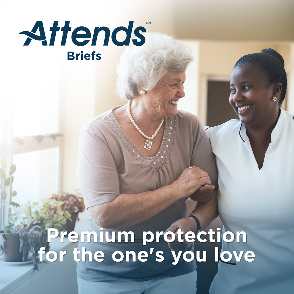 Attends Adult Incontinence Brief L Heavy Absorbency Contoured, DDA30, Heavy to Severe, 24 Ct
