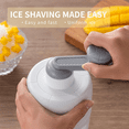 thumbnail image 5 of Manual Ice Shaver Snow Cone Machine Portable Shaved Crushed Ice Maker Crusher with 2Free Tray for Home Outdoors, 5 of 8