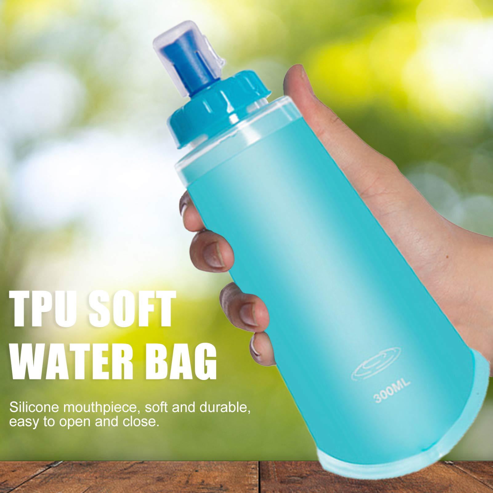 Destyer Collapsible Water Bag 300ML Outdoor Soft Water Bottle Running
