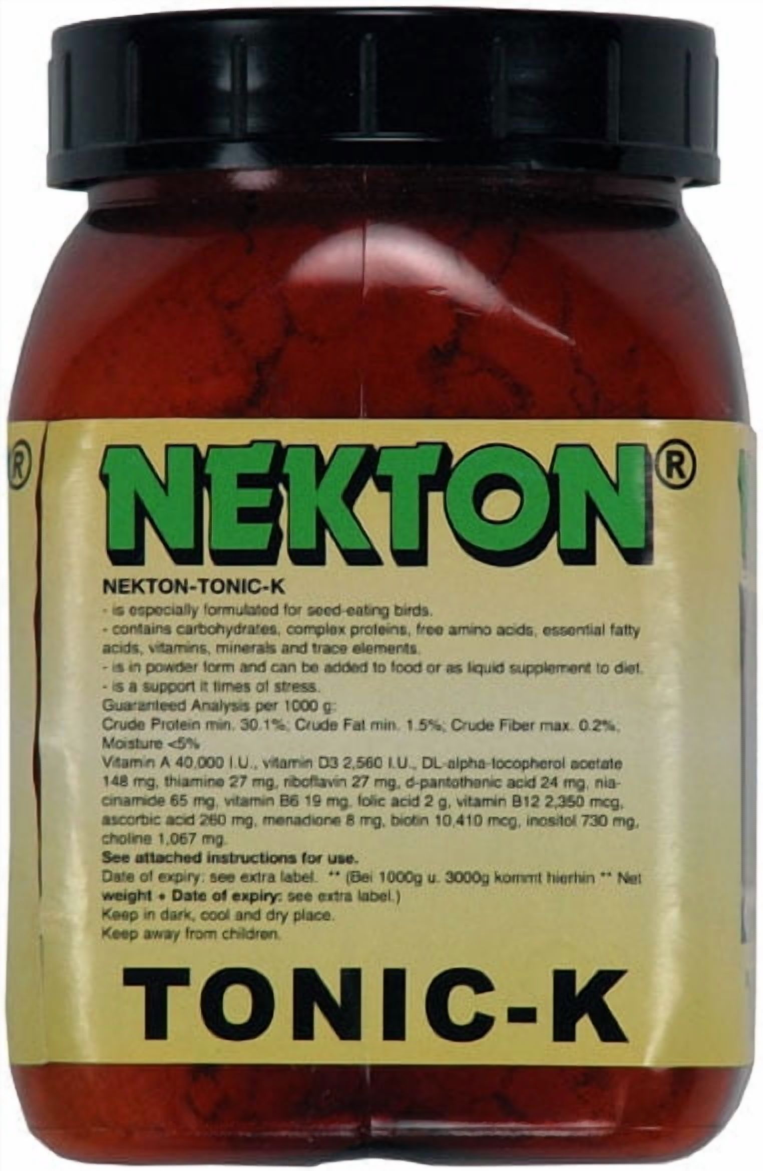 NEKTON Tonic-K Restorative Supplement for Seed-Eating Birds 7.05 oz (200g)
