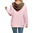 thumbnail image 5 of Women's Fashion Casual Christmas Print Pullover Long-Sleeve Sweatshirt with JESUS Design for Holiday Season and Comfortable Wear,Pink,L, 5 of 5