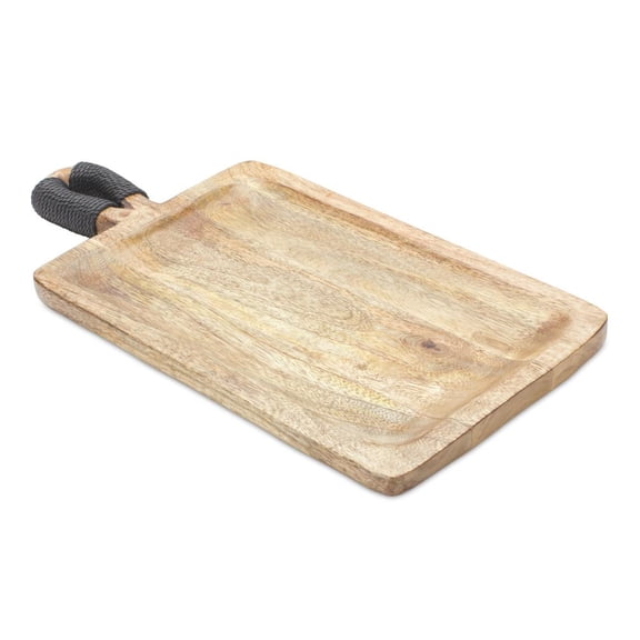 Melrose Mango Wood Tray (Set of 2) Brown Mango Wood, 85342DS
