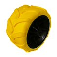 thumbnail image 3 of S SERENABLE Roue de Remplacement Chariot Portable Roue PU pour Jardin Extérieur Pliable Camping Noir Jaune, 3 of 9