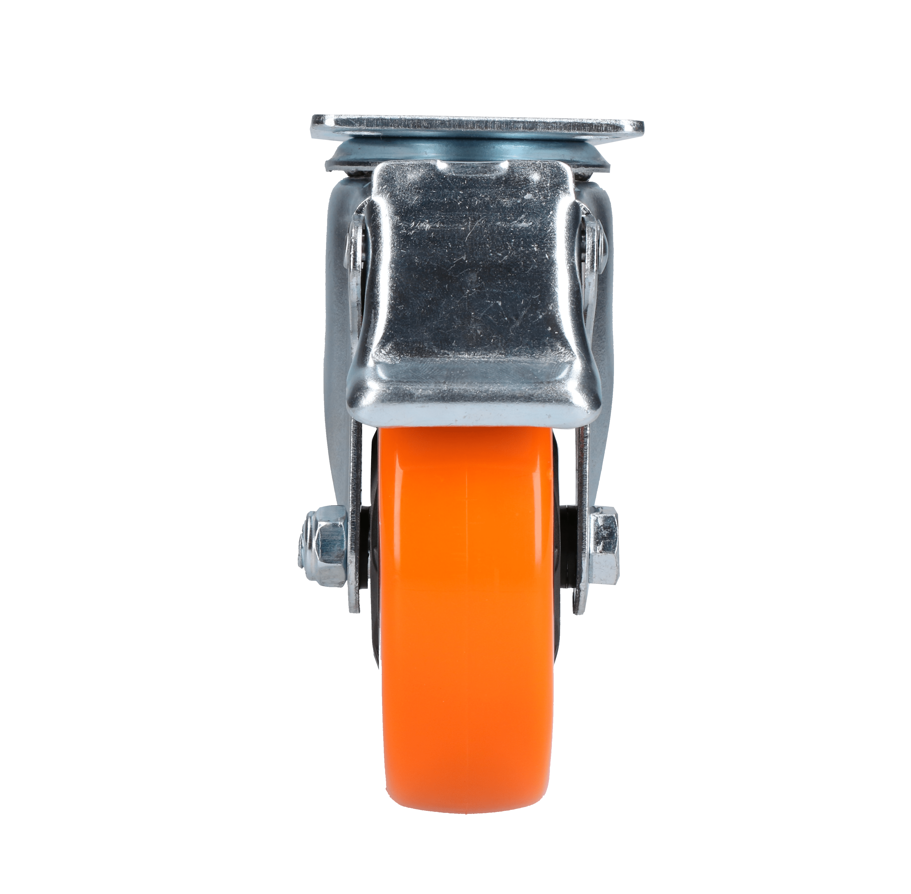 Surtek Rotary PVC Caster with Brake 4", Orange